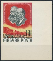 ** 1965 Évfordulók - Események Postaminiszterek Pekingi értekezlete Vágott ívsarki Bélyeg - Sonstige & Ohne Zuordnung