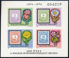 ** 1974 100 éves A Levélborítékrajzú Bélyeg Vágott Blokk (4.000) - Andere & Zonder Classificatie