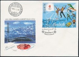 1991 Téli Olimpia Blokk  FDC (6.000) - Autres & Non Classés