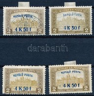 (*) * O 1918 4 X Repülő Posta 4K50f (egyik Sarokhibás) (20.000) - Altri & Non Classificati