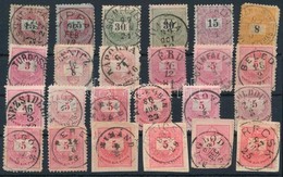 O 24 Db Egykörös Bélyegzés Krajcárosokon - Used Stamps