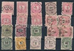 O 20 Db Egykörös Bélyegzés Krajcárosokon, Közte Párok Is - Used Stamps