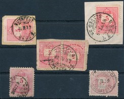 O 5 Db Vasúti Bélyegzés Krajcárosokon - Used Stamps