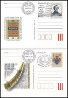 Alkalmi Bélyegzések, Emléklapok, Sok Modern Díjjegyes, összesen Kb 80 Db, Fotó Albumban - Used Stamps