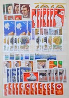 ** Modern Magyar Sorok, önálló értékek Több Példányban, Kevés Régebbi Sor, Kevés Külföldi Anyag 8 Lapos Philux A/4 Berak - Used Stamps