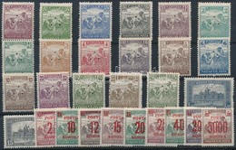 ** 1916-1925 28 Klf Hármaslyukasztású Bélyeg - Used Stamps