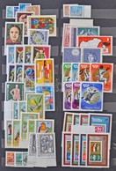 ** 1975-1979 Komplett évjárat  + Teljes Sorok 1972-74 és 1980-81 Között, Berakólapokon - Used Stamps