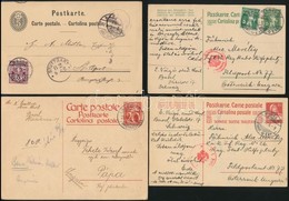 Svájc 1888-1929 4 Db Futott Levelezőlap (közte 3 Db Díjjegyes) - Autres & Non Classés