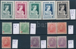 ** (*) * Belgium 1914 és 1951 Mi 107-109 8 Db Bélyeg + Mi 909-913 Sor - Autres & Non Classés