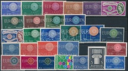 ** Europa CEPT Motívum 1960 12 Klf Sor + 3 önálló érték - Autres & Non Classés