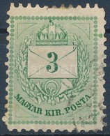 O 1874 3kr Festékfolttal - Altri & Non Classificati