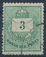 O 1874 3kr Durva Gyöngyjavítással (ex Lovász) - Andere & Zonder Classificatie