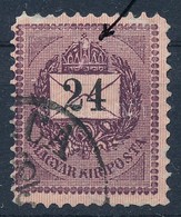 O 1888 24kr Korona Lemezhibával / Plate Flaw (felül Előoldali Elvékonyodás) - Sonstige & Ohne Zuordnung