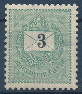 ** 1889 3kr 'szakadt' Boríték + Jobbra Tolódott értékszám - Altri & Non Classificati