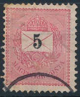 O 1889 5kr; A ,,Kr' Vízjelből Az ,,r' Hiányzik - Andere & Zonder Classificatie