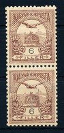 ** 1900 Turul 6f Függőleges Pár, A Felső Bélyegben Csillag (ez Törött) - Altri & Non Classificati