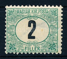 ** 1903 Zöldportó 2f 'A' Számvízjellel (törött / Folded) - Other & Unclassified