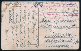 1918 Tábori Posta Képeslap 'K.u.k. 10. Armeekommando (Qu. Abt.)' + 'K.u.k. Quartiermeisterabteilung Des 10.A.K.' + 'FP 4 - Sonstige & Ohne Zuordnung