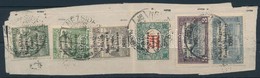 Nyugat-Magyarország V. 1921 6 Klf Bélyeg Papír Darabon Bodor Vizsgálójellel (28.000) - Sonstige & Ohne Zuordnung