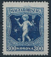 (*) 1923 Jótékonyság 300K, Festékcsík Felül, Folt Az értékjelzés Alatt - Other & Unclassified