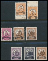 ** * 1931 Kisegítő 7 Használatlan + 1 Bélyegzett Bélyeg - Other & Unclassified