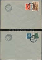 1944-1945 12 Db Boríték 'SZÉKELYUDVARHELY / ODORHEIU' Magyar és Román Bélyegekkel + Szükségbélyegzővel - Altri & Non Classificati