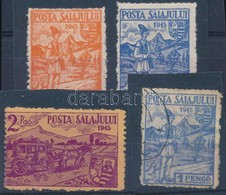 ** O Zilah II. 1945 50f, 1P, 2P Postatiszta + 1P Pecsételve - Altri & Non Classificati