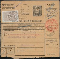 1945.VIII.12. (2. Díjszabás)  Csomagszállító 8P Készpénzes Bérmentesítés Piros Bélyegzéssel 'MAKÓ' - Almáskamrás - Sonstige & Ohne Zuordnung