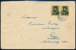 1945 (3. Díjszabás) Távolsági Levél Kisegítő 2 X 5P/8f Bérmentesítéssel - Other & Unclassified