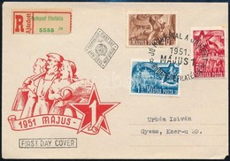 1951 Május 1. (II.) Sor Ajánlott FDC-n - Autres & Non Classés