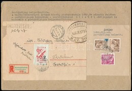 1953 Illetékbélyegek 2 Db Levéldarabon Portóként Felhasználva / Fiscal Stamps On 2 Pieces 'ÁRTÁND' - Altri & Non Classificati
