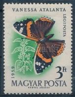 ** 1959 Lepke (I.) 3Ft Narancs és Zöld Szín Eltolódásával / Mi 1639 With Shifted Orange And Green Colours - Sonstige & Ohne Zuordnung