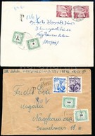 1957-1958 3 Db Küldemény 50 éves A Magyar Portóbélyeg Portóval - Other & Unclassified