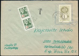 1978 1F Okmánybélyeg Futott Levélen, 2x1Ft-al Megportózva - Altri & Non Classificati