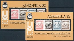 ** 1982 Agrofila Normál + Karton Emlékív - Other & Unclassified