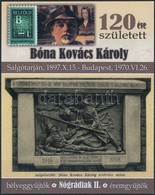 ** 2017 120 éve Született Bóna Kovács Károly Szobrász, Az Emlékív árusításra Nem Került, Ritka Példány! (csak 30 Db). So - Autres & Non Classés