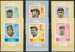 ** 1969 Sport; Baseball Játékosok De Lux Blokksor Mi 388-393 - Autres & Non Classés