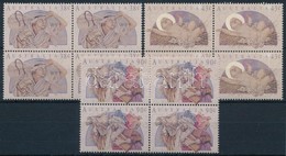 ** 1991 Karácsony Sor Négyestömbökben,
Christmas
Mi 1270-1272 - Other & Unclassified