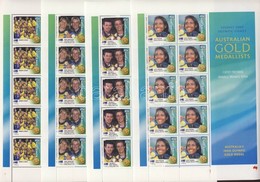 ** 2000 Sydney, Olimpiai Aranyérmesek Kisívsor Mi 1973 II-1988 II - Autres & Non Classés