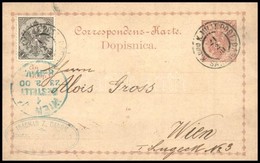 1900 2kr Díjjegyes Levelezőlap 1H Díjkiegészítéssel Bécsbe (45.000) - Other & Unclassified