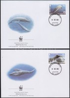 2003 WWF Bálnák Sor Mi 353-356 4 FDC-n - Sonstige & Ohne Zuordnung