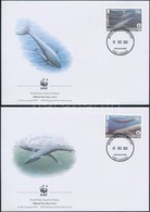 2003 WWF Kék-bálna Sor Mi 353-356 4 FDC-n - Altri & Non Classificati