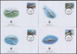 2003 WWF: Kék Bálna Sor 4 Db FDC-n Mi 353-356 - Other & Unclassified