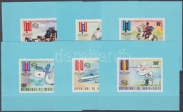 ** 1974 100 éves Az UPU Fogazott + Vágott Felülnyomott Sor + Felülnyomott Bélyegek Blokk Formában Mi 532-537 + Fogazott  - Andere & Zonder Classificatie