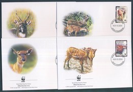 2004 WWF: Szitatunga Sor Mi 1867-1870 4 Db FDC-n - Autres & Non Classés