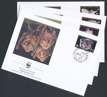 2003 WWF: Denevér Sor Mi 1015-1018 4 Db FDC-n - Autres & Non Classés