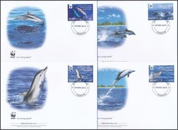 2010 WWF: Delfin Sor 4 Db FDC-n Mi 615-618 - Andere & Zonder Classificatie