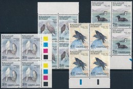 ** 1988 Madarak (II.) Sor ívszéli Négyestömbökben Mi 181-184 - Other & Unclassified