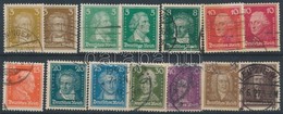 O 1926 Híres Német Emberek Sor Mi 385-397 (min. Mi EUR 24,-) - Autres & Non Classés