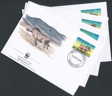 2000 WWF Vaddisznó Sor 4 Db FDC-n Mi 678-681 - Andere & Zonder Classificatie